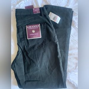 Amanda black jeans 10 short Gloria Vanderbilt